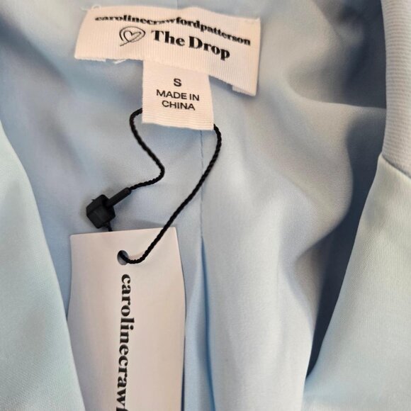 THE DROP Women's Summer Song Blazer/Dress by @carolinecrawford Sz: S Blue - Picture 14 of 16